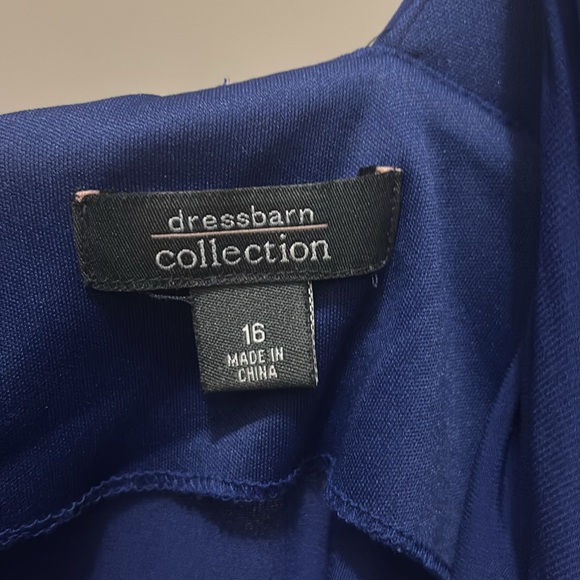 Cobalt Blue A-Line Halter Strap Midi Sequins Dress  16 - Picture 13 of 15